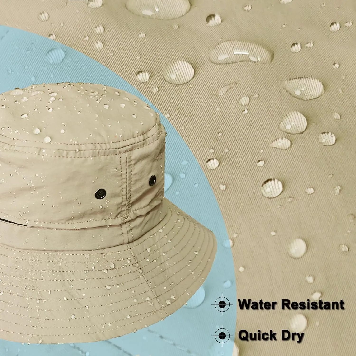 Bucket Hat for Men Packable Sun hat Quick Dry Mesh Breathable UV Protection Boonie Hat for Fishing Hiking Beach Safari