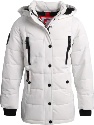 CANADA WEATHER GEAR Girls Winter Coat  Stadium Length Quilted Puffer Parka Jacket (7-16)