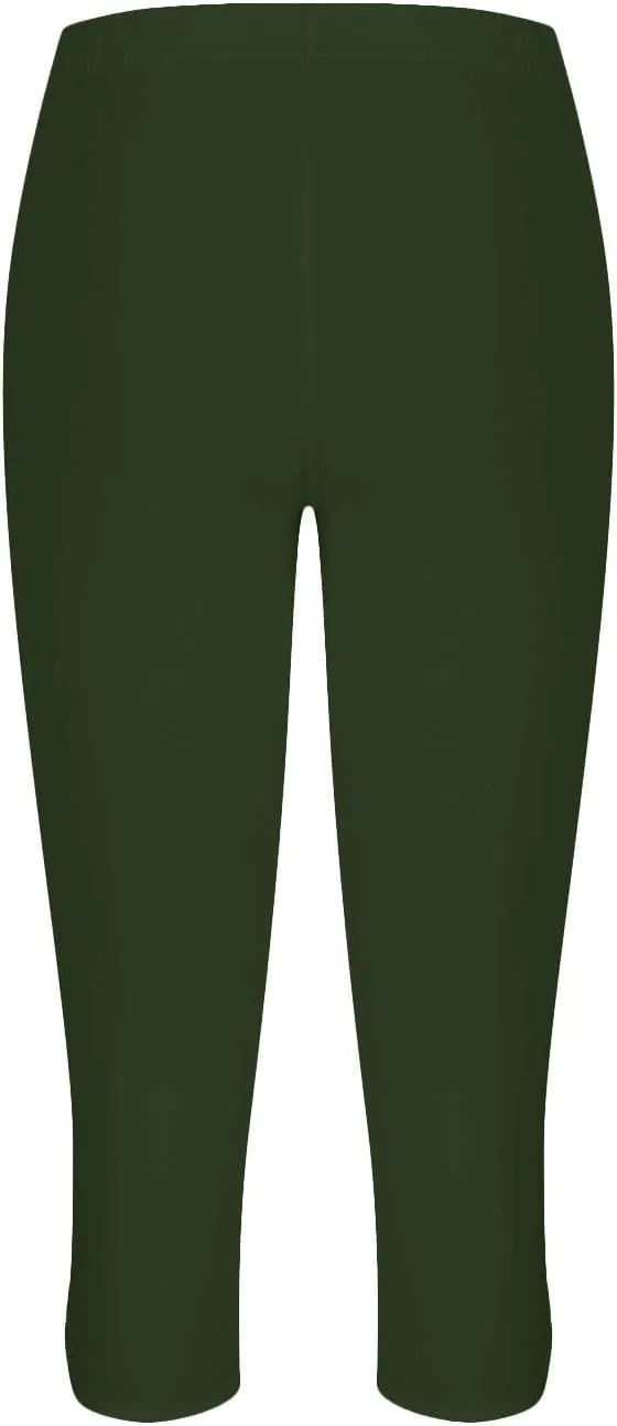 Capri Leggings for Women Summer Dressy Cropped Workout Yoga Leggings Stretch Pants High Waist Gym Compression Capris