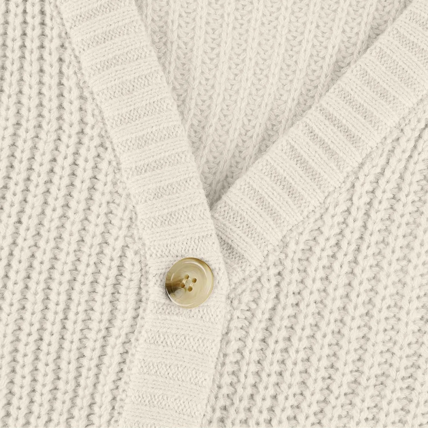 Cardigan Sweaters for Women Long Sleeve Button Down V-Neck Open Front Fall Sweaters Chunky Knit Outerwear Coats