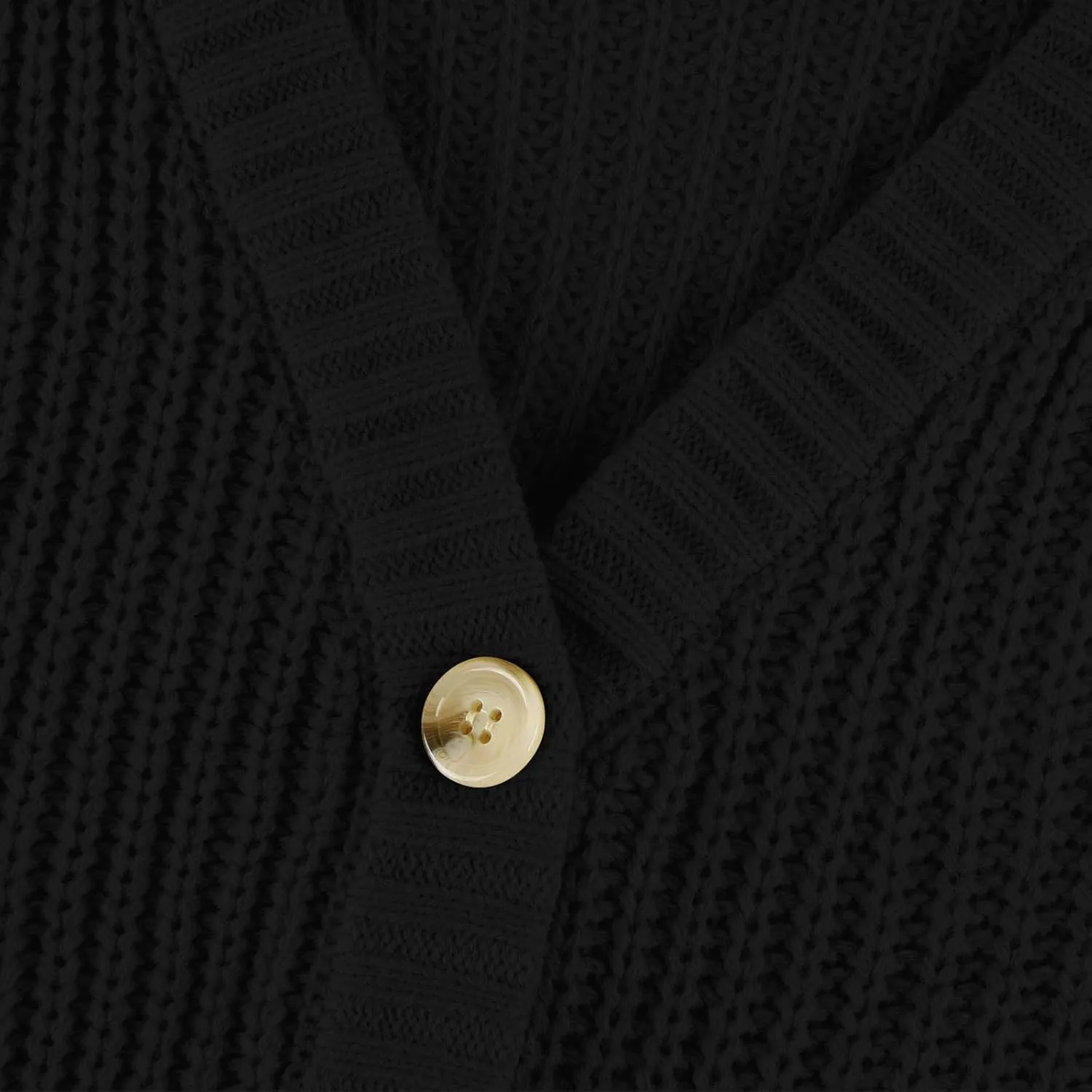 Cardigan Sweaters for Women Long Sleeve Button Down V-Neck Open Front Fall Sweaters Chunky Knit Outerwear Coats