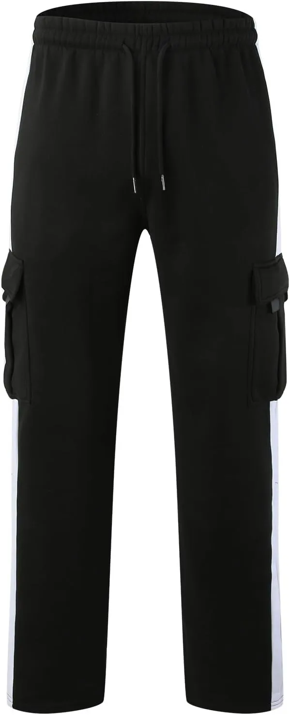 Cargo Pants for Men,Cargo Sweatpants for Men Big and Tall Running Pants Drawstring Work Pants Golf Pants with Pockets