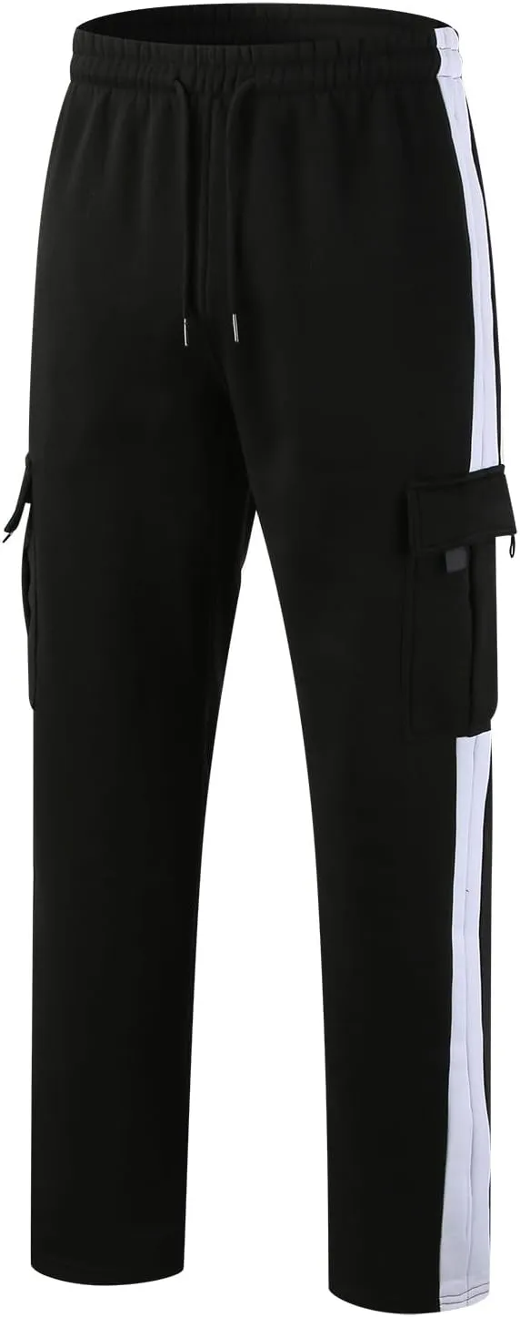 Cargo Pants for Men,Cargo Sweatpants for Men Big and Tall Running Pants Drawstring Work Pants Golf Pants with Pockets