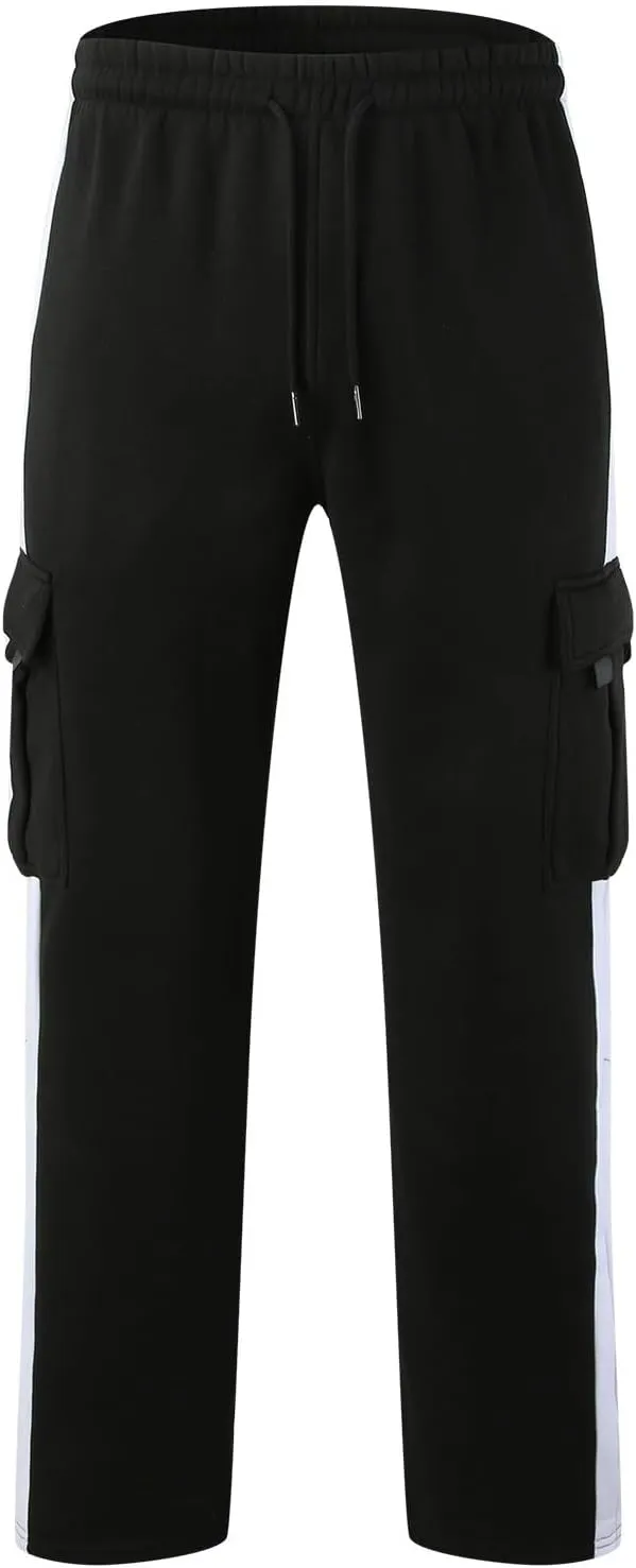 Cargo Pants for Men,Cargo Sweatpants for Men Big and Tall Running Pants Drawstring Work Pants Golf Pants with Pockets