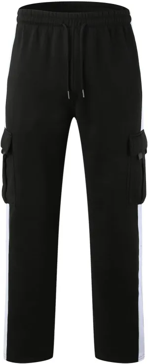 Cargo Pants for Men,Cargo Sweatpants for Men Big and Tall Running Pants Drawstring Work Pants Golf Pants with Pockets