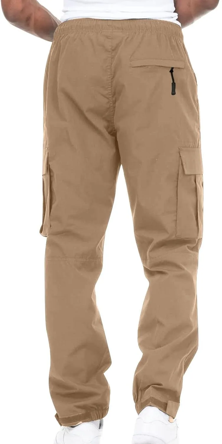 Cargo Sweatpants for Men Big and Tall Bottom Cargo Pants for Men Casual Mens Cargo Pants Mens Hiking Pants Cargo Work