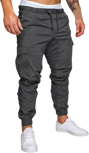 Cargo Sweatpants for Men Big and Tall Long Trousers Men Athletic Jogger Sports Outdoor Trousers Men's Sweatpants with