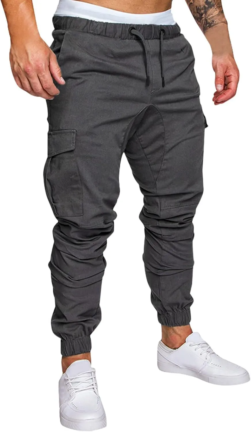 Cargo Sweatpants for Men Big and Tall Long Trousers Men Athletic Jogger Sports Outdoor Trousers Men's Sweatpants with