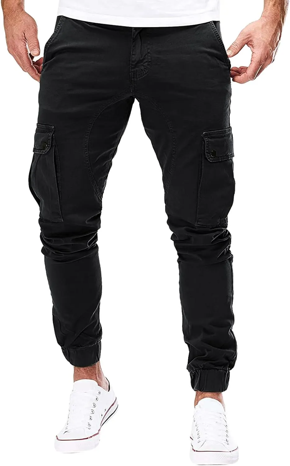 Cargo Sweatpants for Men Big and Tall Sport Pants Drawstring Sports Trousers for Men Mens Cargo Sweatpants Drawstring
