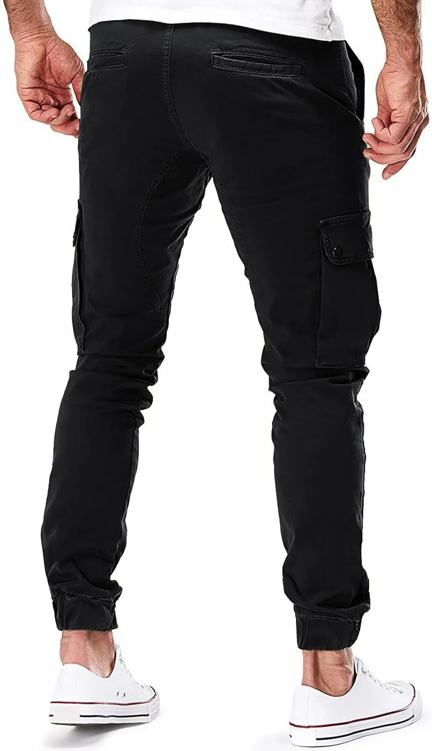 Cargo Sweatpants for Men Big and Tall Sport Pants Drawstring Sports Trousers for Men Mens Cargo Sweatpants Drawstring