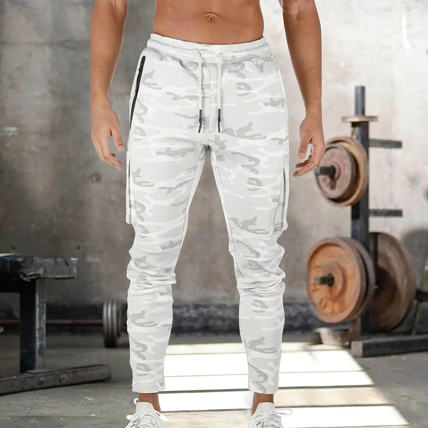 Cargo Trousers for Men Clothes Japanese Streetwear Men's Sweatpants Performance Open Bottom Workout Quick Dry Pants