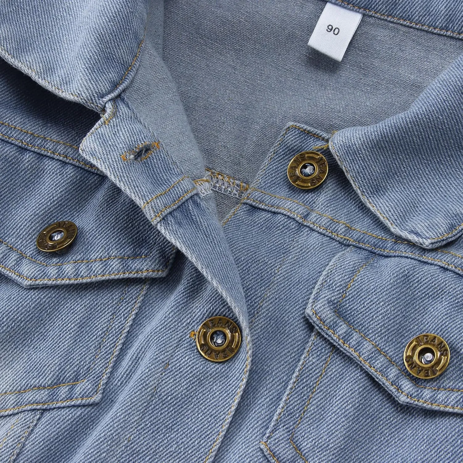CM C&M WODRO Toddler Boys Girls Denim Jacket Big Brother Sister Embroidery Kids Jeans Jacket Top Button Down Coat Outerwear