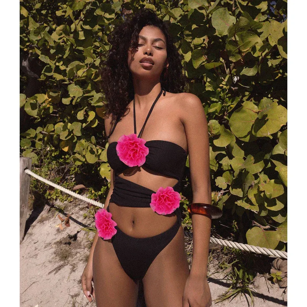 Cora | One-Piece Swimsuit with Rose