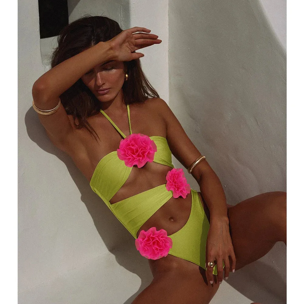Cora | One-Piece Swimsuit with Rose