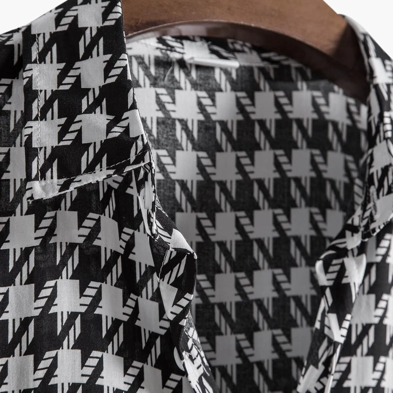 Cotton T-Shirt Shirt Sleeve Casual Blouse Printed Short Mens Men's Blouse Fit Shirt