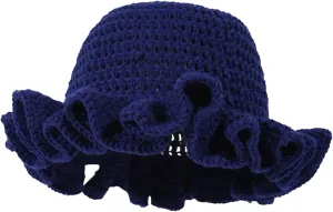 Crochet Bucket Hat Women Trendy Knit Floppy Cap Cute Boho Handmade Beanies Outdoor Boho Travel Fishing Hat
