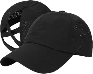 Cross Hat Womens Baseball Cap -Cross Ponytail Hat Baseball Cap