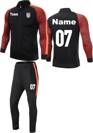Custom Track Jackets and Pant Personalized Tracksuit Soccer Jersey with Team Name Number for Men Women Boy