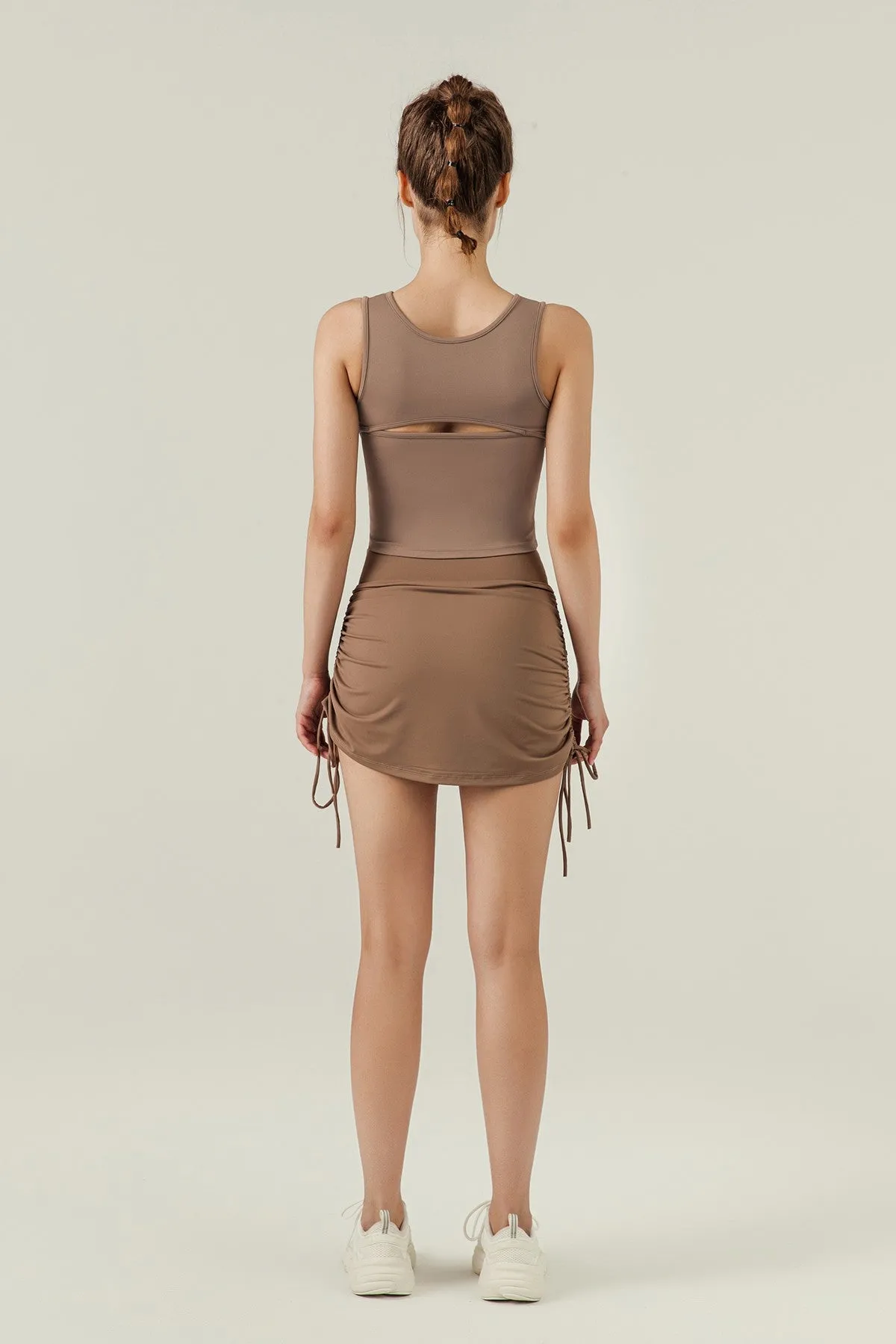 Cutout Tank Tops with Built-In Bra