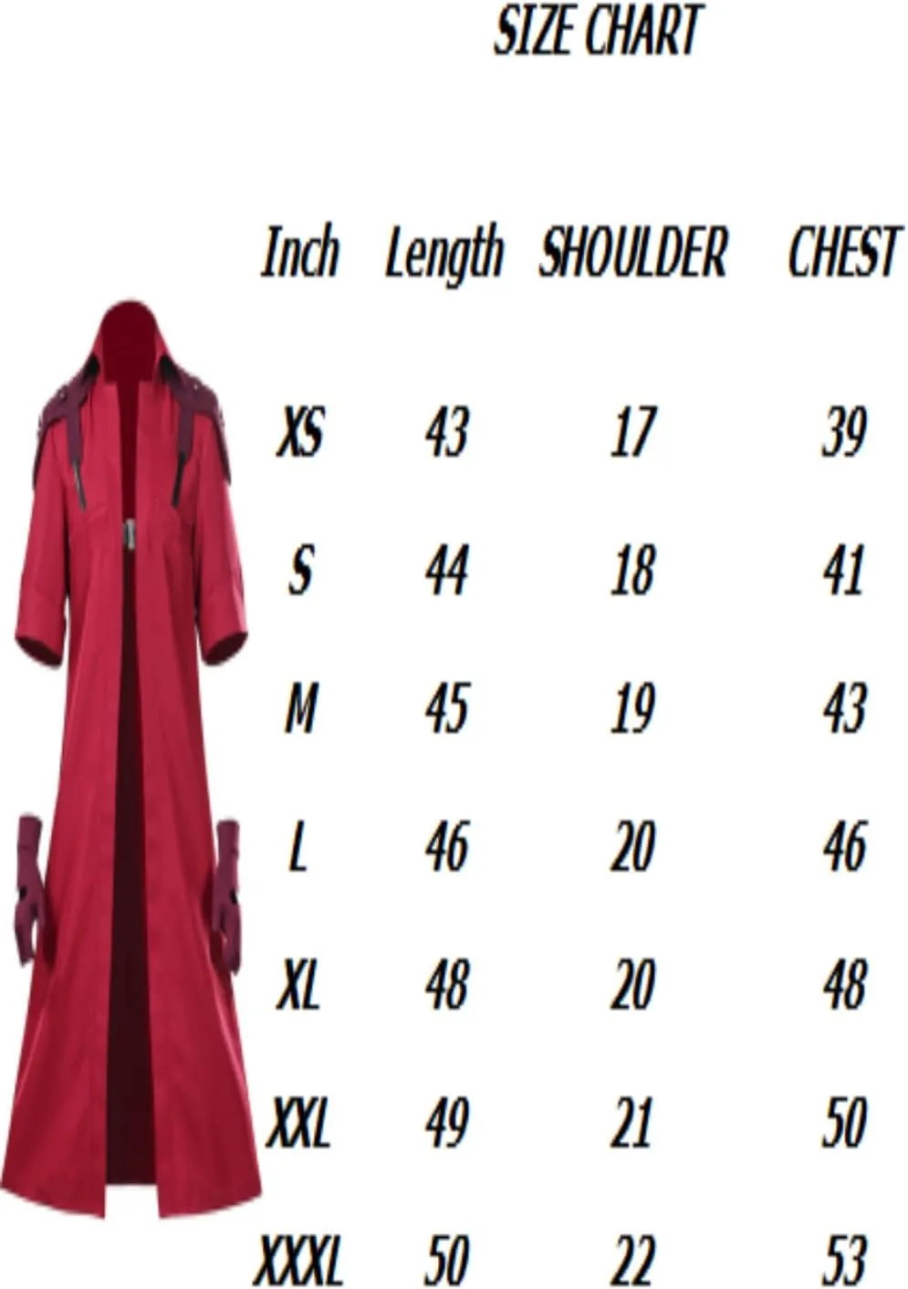 Dante Cosplay Jacket Devil Slayer Costume DMC Dante Hayashi Necklace Wig Coat Gloves Outfit Red Windbreaker Halloween Suit