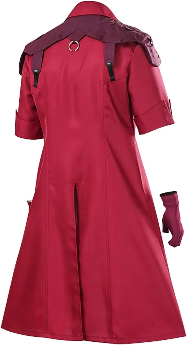 Dante Cosplay Jacket Devil Slayer Costume DMC Dante Hayashi Necklace Wig Coat Gloves Outfit Red Windbreaker Halloween Suit