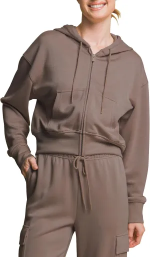Design by Olivia Women's Zip Up Hoodies Cropped Sweatshirts Fleece Jackets Fall Outfits Casual Hooded Tops Winter Clothes