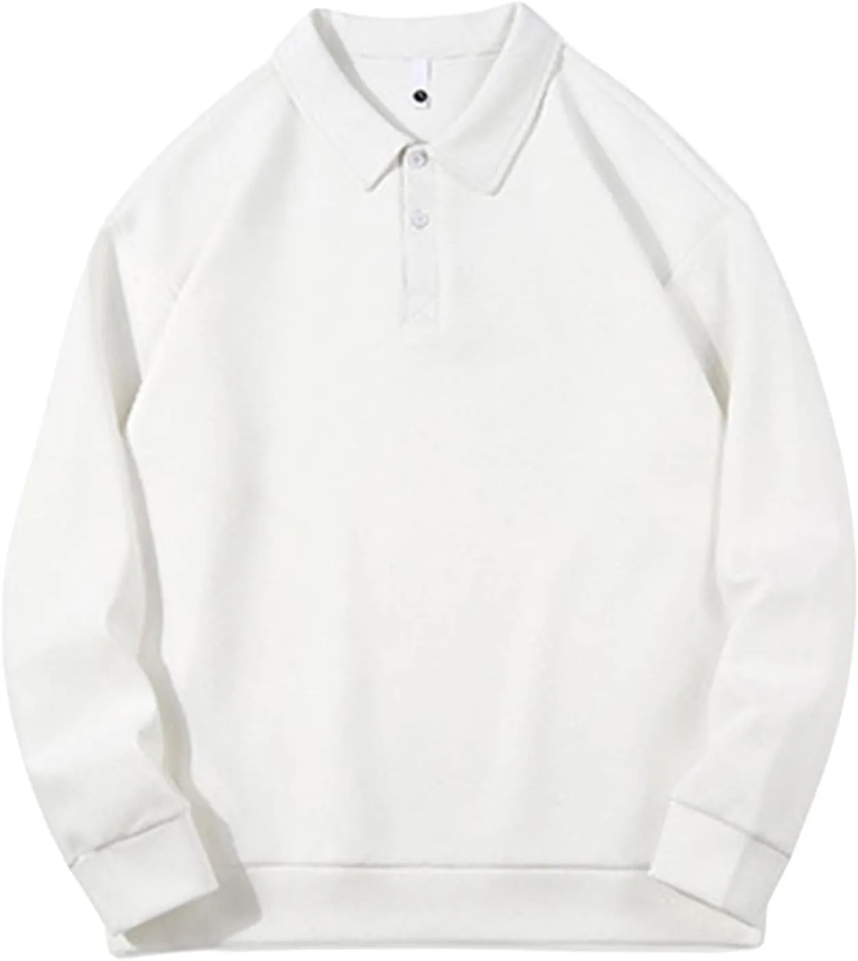 DGHM-JLMY Men's Casual Long Sleeve Polo Shirt Lapel Shirt Casual Slim Fit Tee Polo Shirt Quick Dry Performance