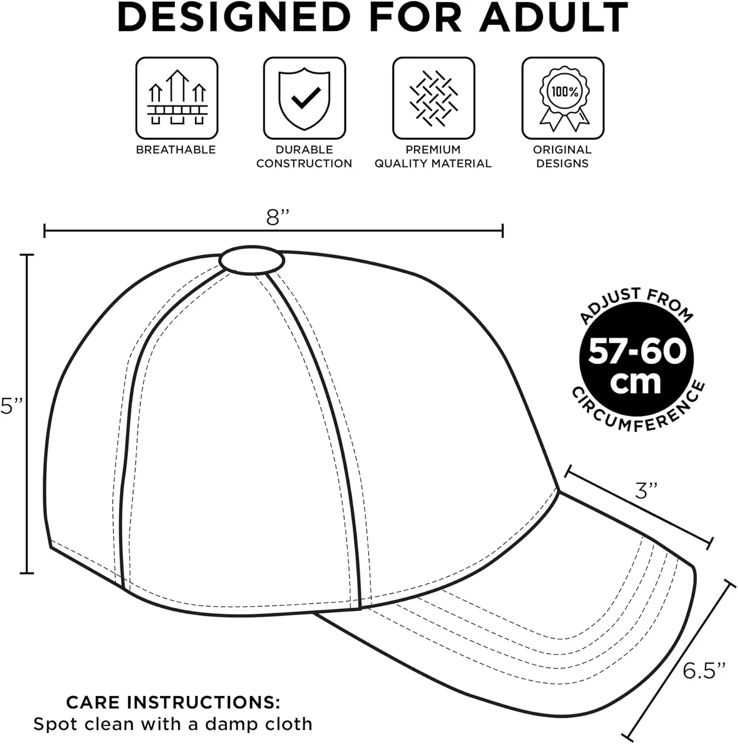 Disney Adult Baseball Cap, Mickey Mouse Adjustable Dad Hat