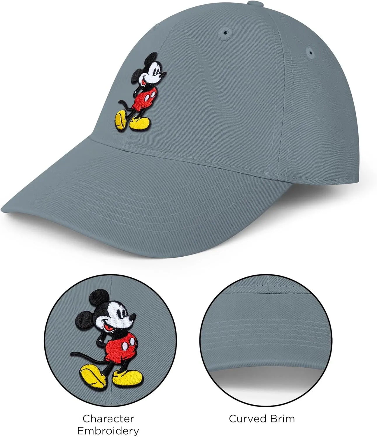 Disney Adult Baseball Cap, Mickey Mouse Adjustable Dad Hat