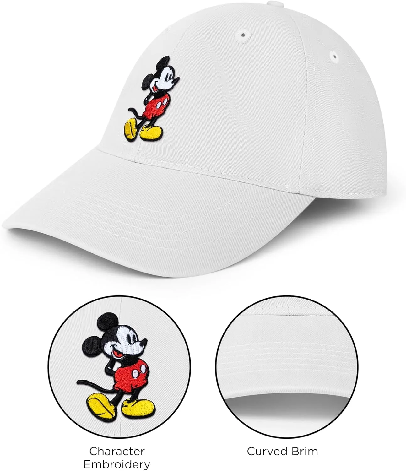 Disney Adult Baseball Cap, Mickey Mouse Adjustable Dad Hat