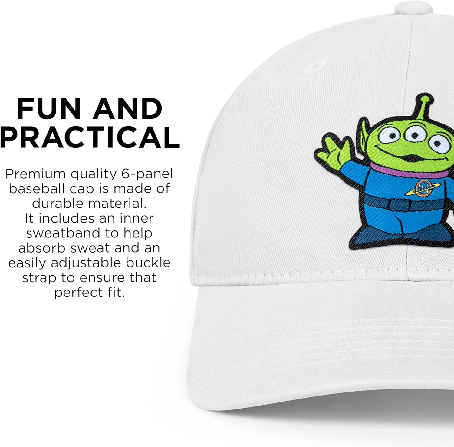 Disney Adult Baseball Cap, Toys Story, Alien Adjustable Dad Hat
