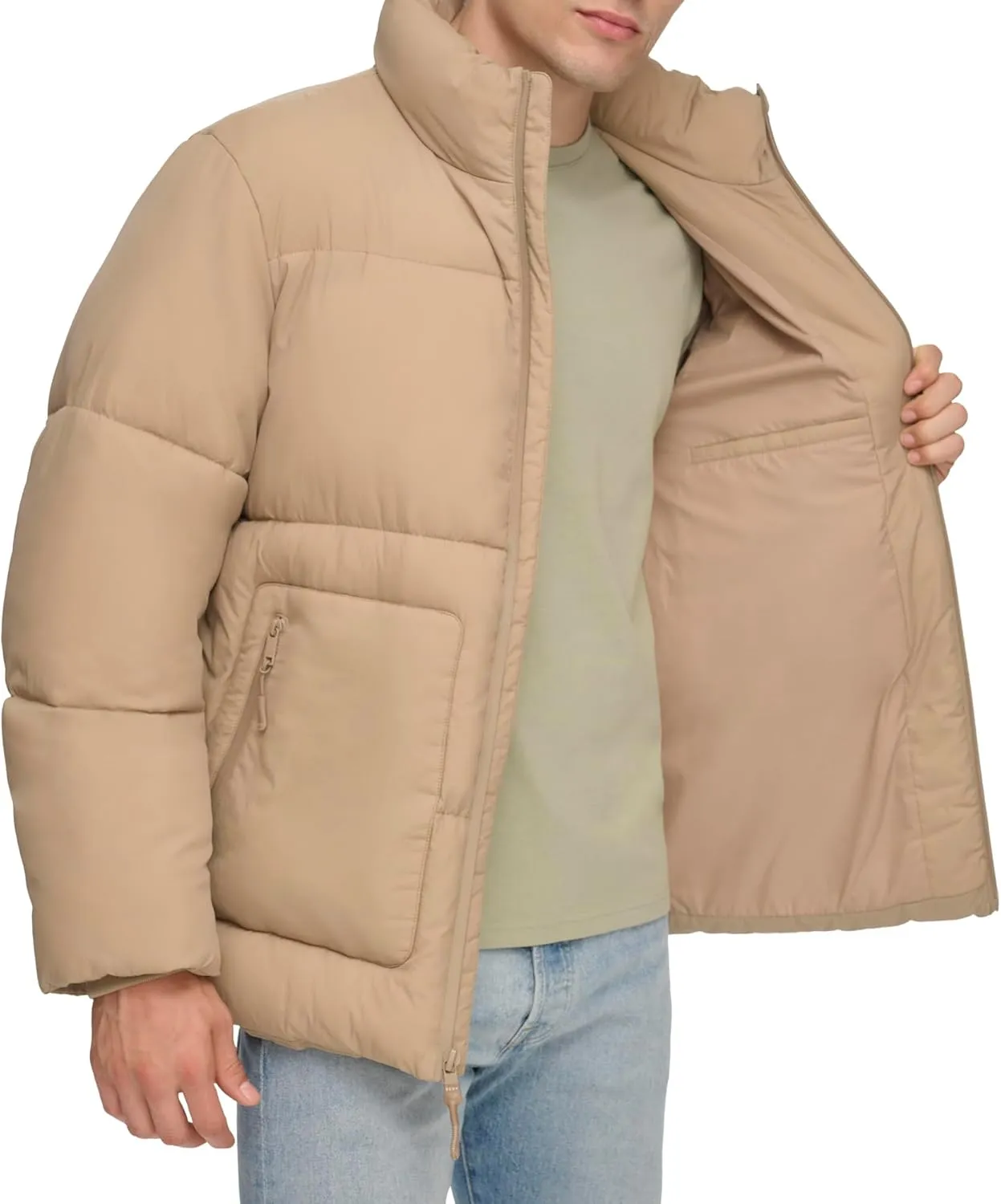 DKNY Men's Block Puffer Jacket