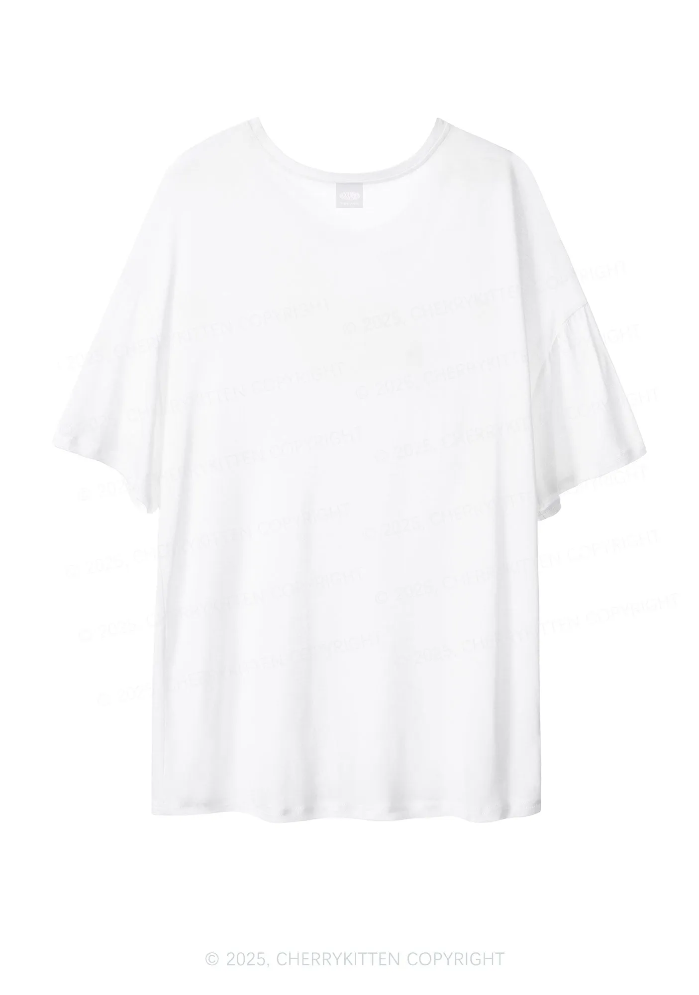 Dont Play Dubstep Y2K Sheer Boyfriend Tee Cherrykitten