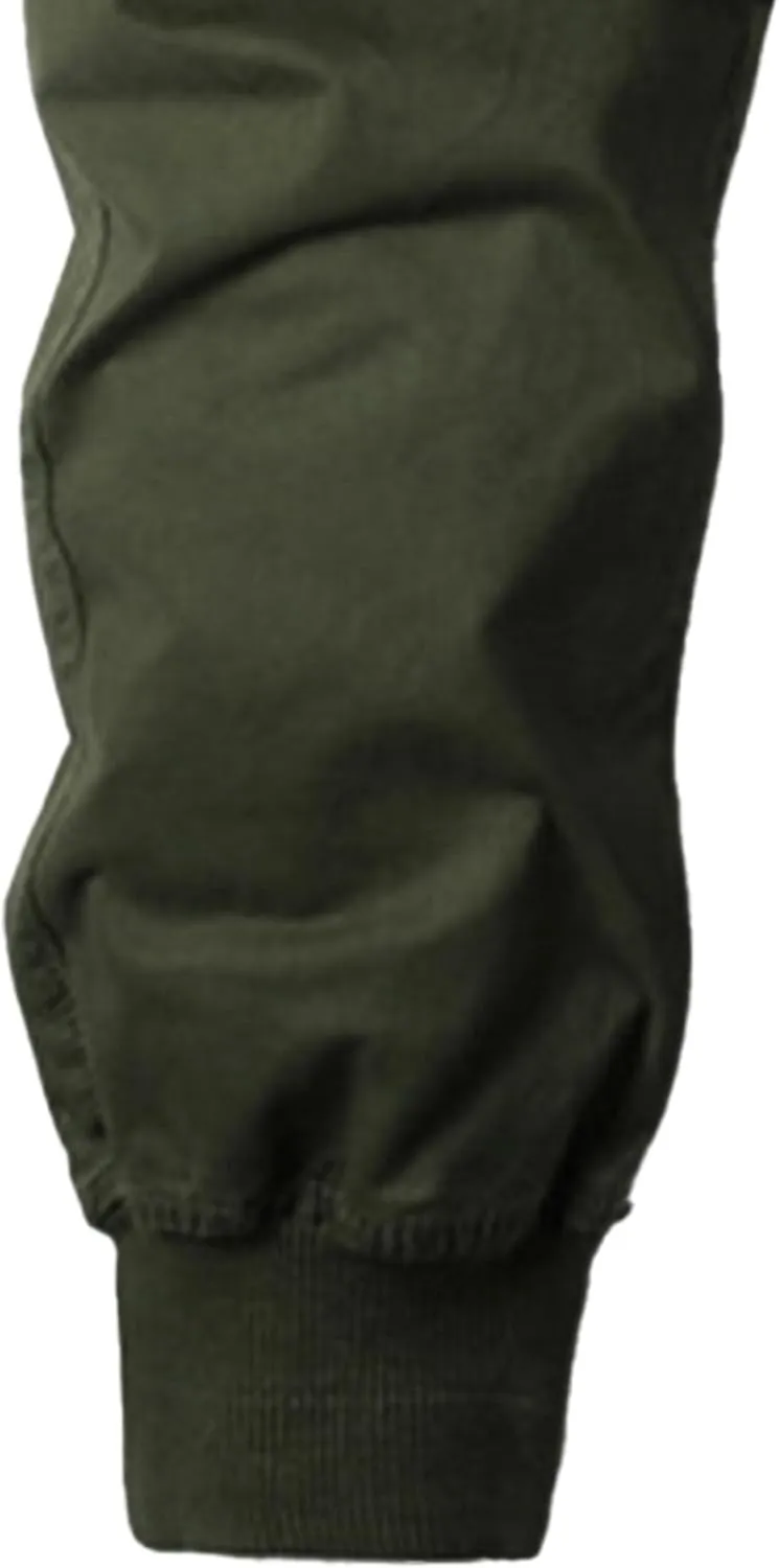 Drawstring Casual Cargo Pants for Men Multi-Pockets Military Cargo Trousers Lightweight Athletic Hiking Sweatpants