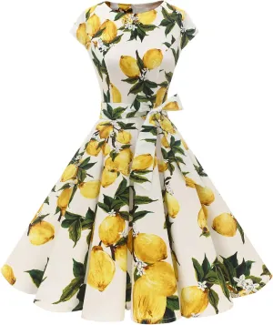 Dressystar Women's Vintage Cocktail Party Dress 1950s Retro Rockabilly Prom Dresses