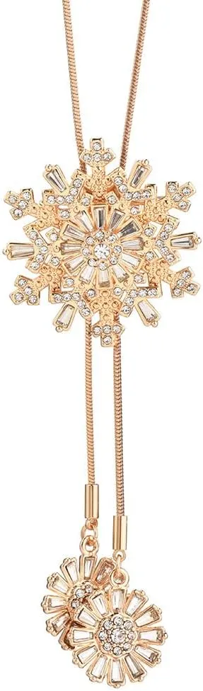 Elegant 2-in-1 Brooch Pins for Women with Chain- Fashion Rhinestone Brooch Pin& Pendant Jewelry for Ladies Shawl Sweater Brooch and Pin for Women