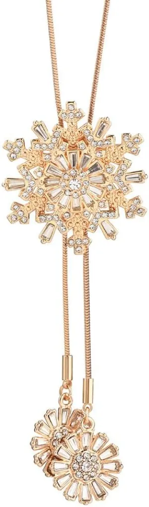 Elegant 2-in-1 Brooch Pins for Women with Chain- Fashion Rhinestone Brooch Pin& Pendant Jewelry for Ladies Shawl Sweater Brooch and Pin for Women