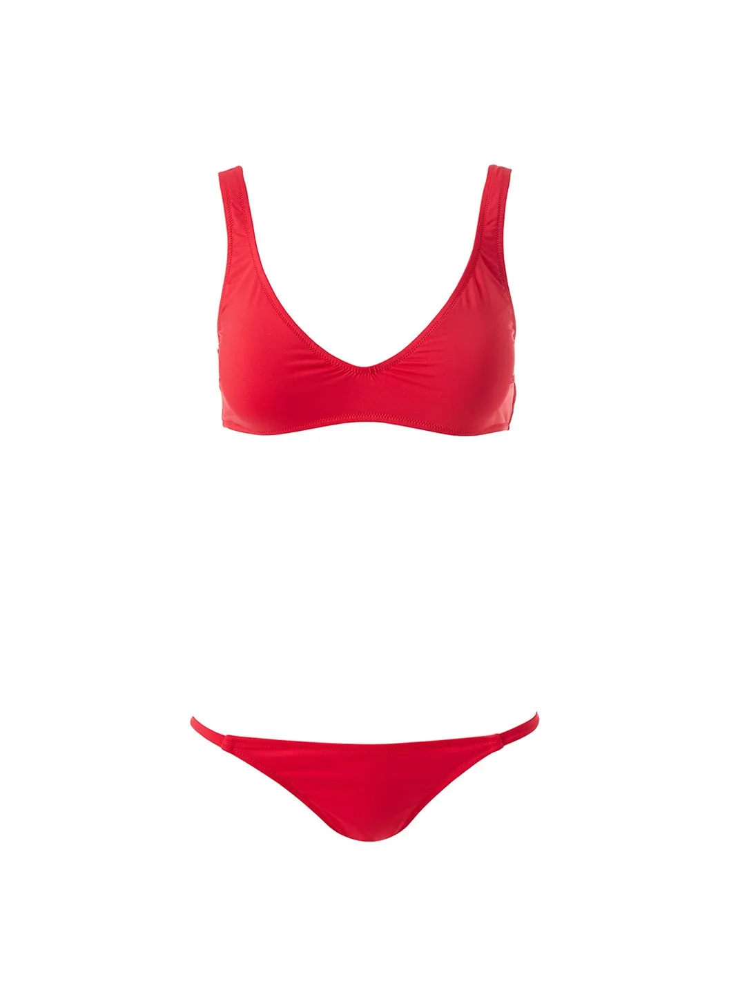 Exclusive Monaco Red Eco Bikini Bottom