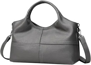 Fashion Women Shoulder Bag Large Capacity Tote Handbag for Office Daily Use Stylish Dark Grey Design Lightweight Versatile Satchel for Women