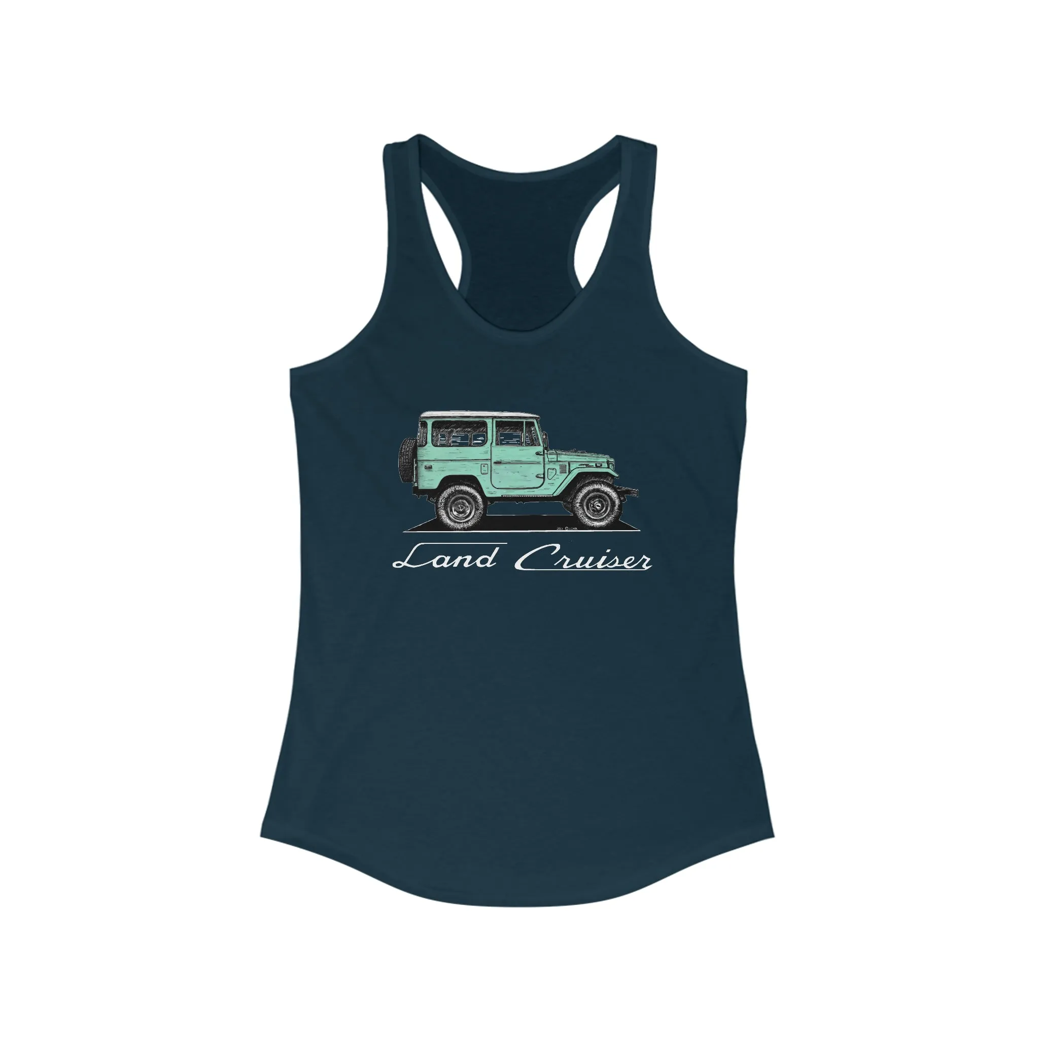 FJ40 Womens Land Cruiser Tank Top - Reefmonkey Artist Jesse Clark