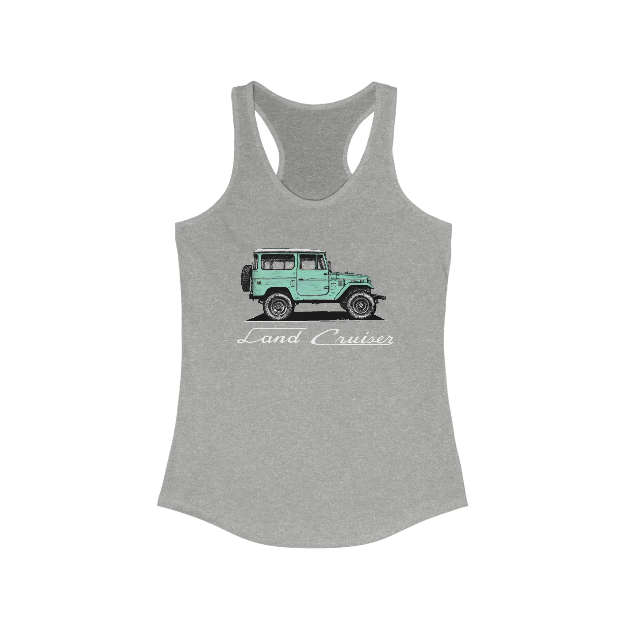 FJ40 Womens Land Cruiser Tank Top - Reefmonkey Artist Jesse Clark