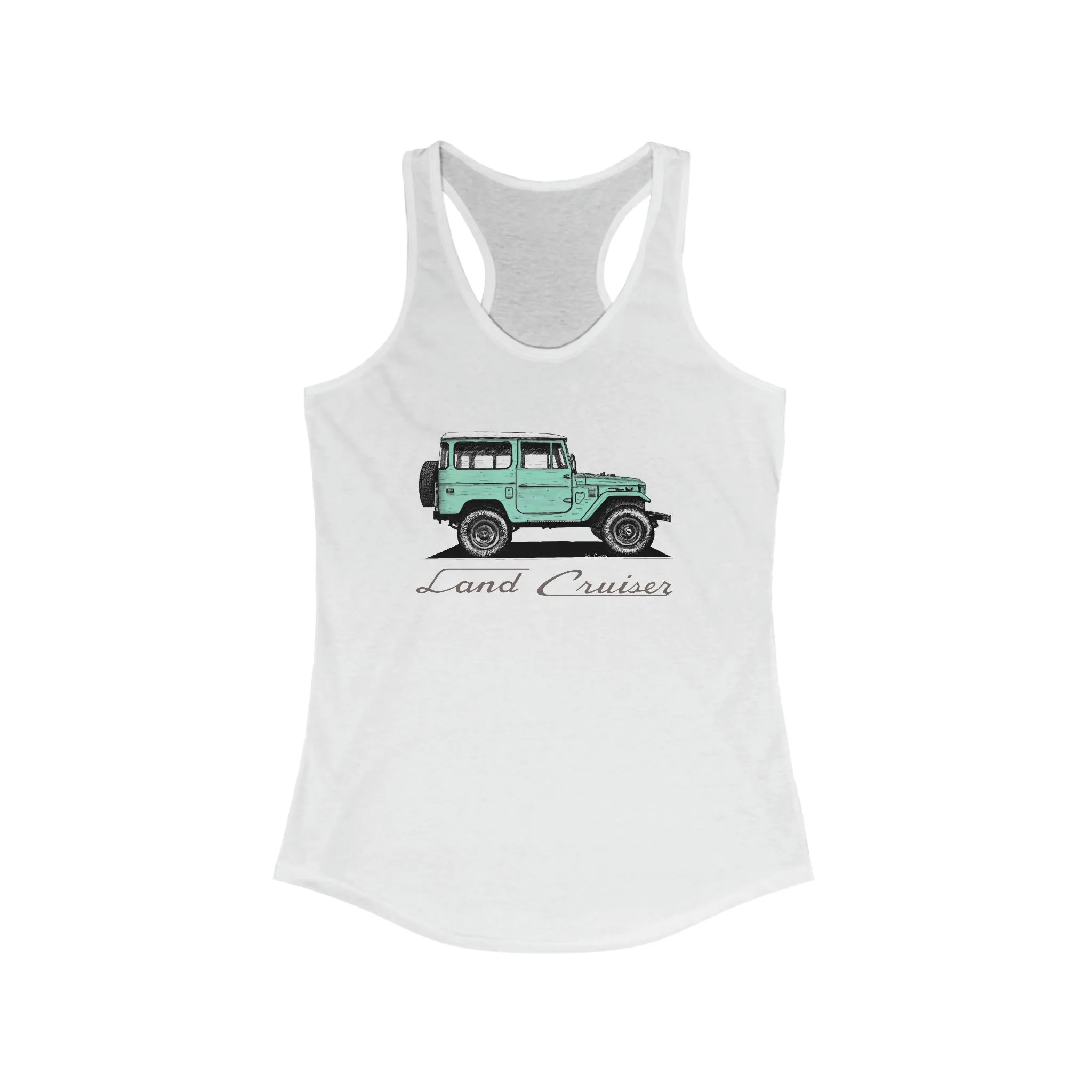 FJ40 Womens Land Cruiser Tank Top - Reefmonkey Artist Jesse Clark