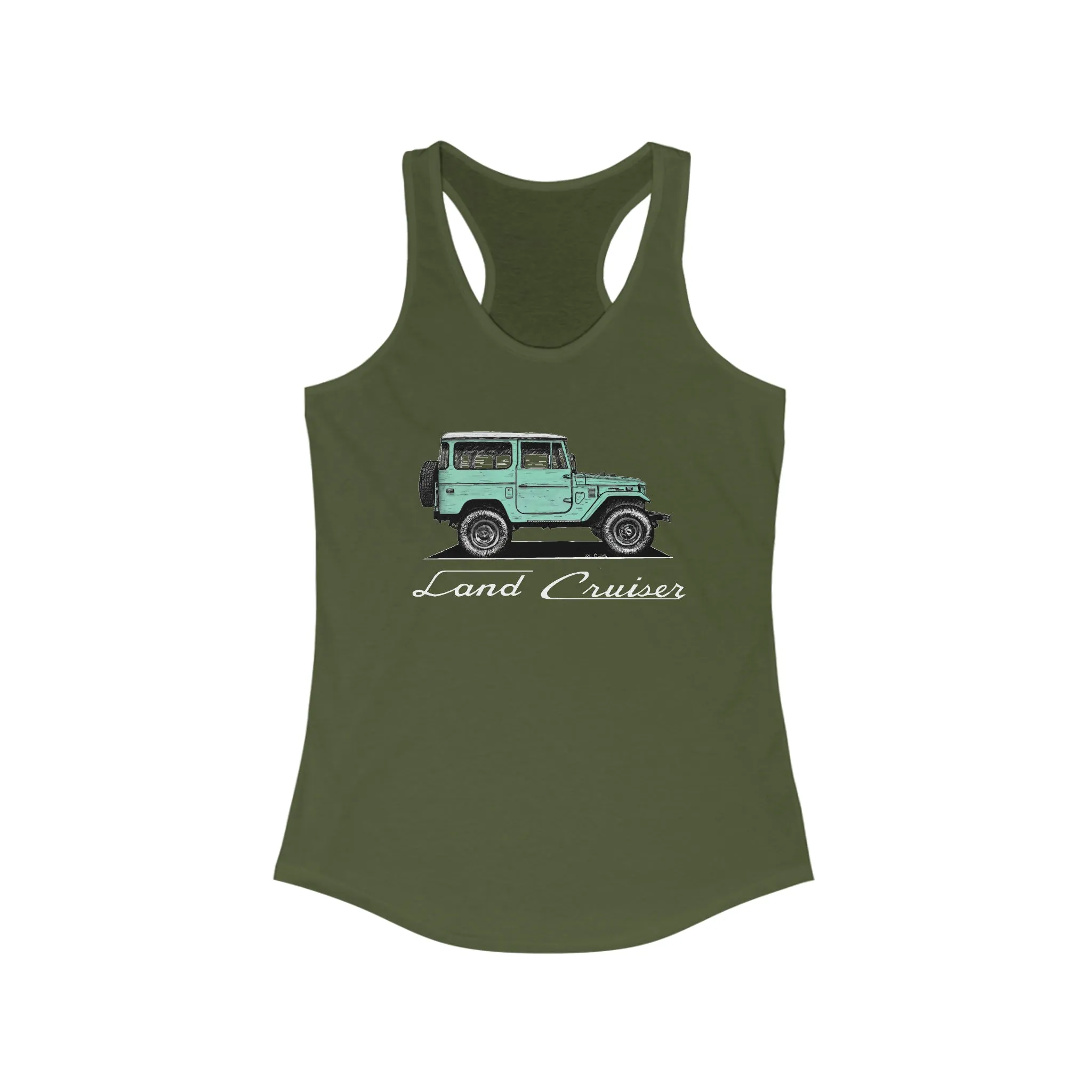 FJ40 Womens Land Cruiser Tank Top - Reefmonkey Artist Jesse Clark