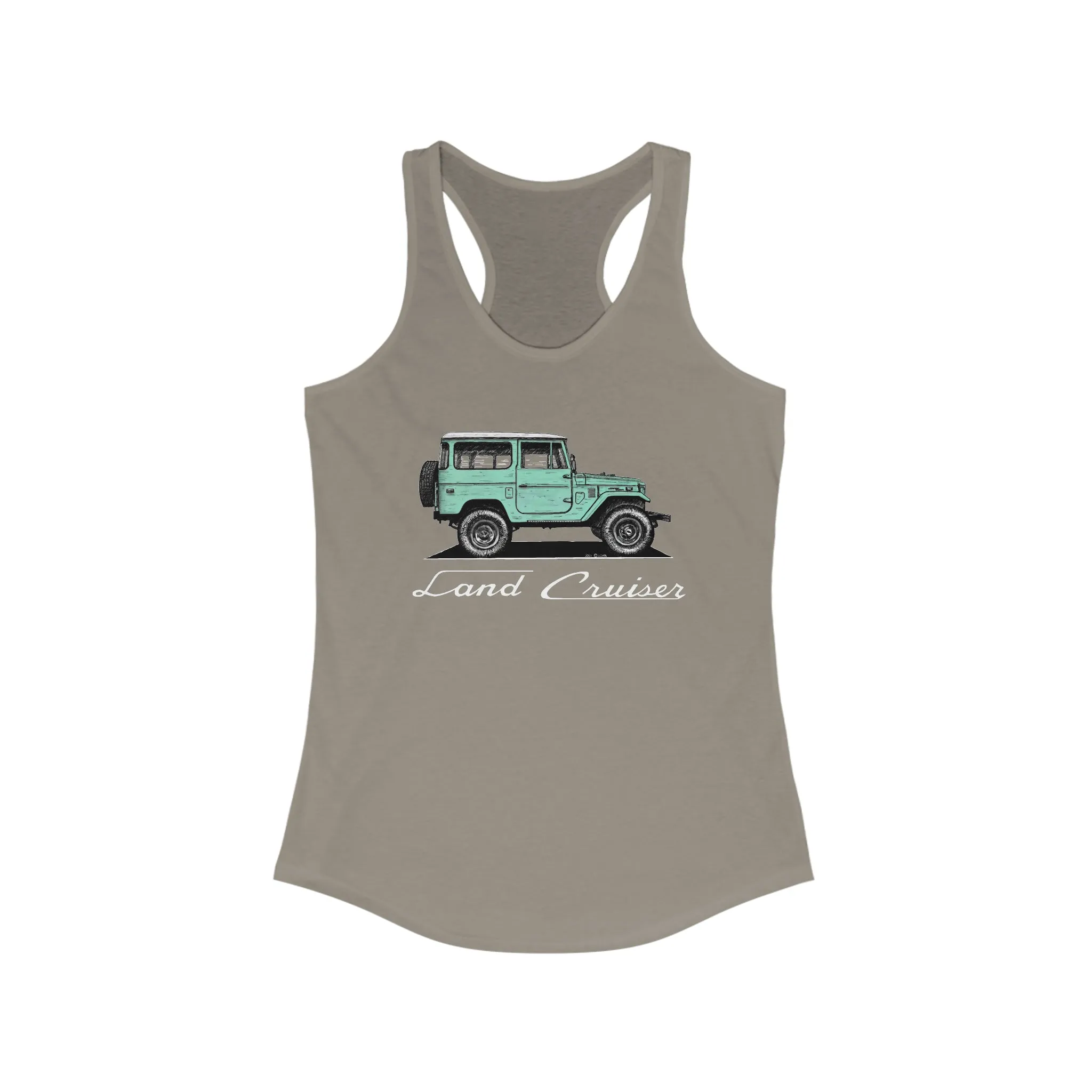 FJ40 Womens Land Cruiser Tank Top - Reefmonkey Artist Jesse Clark