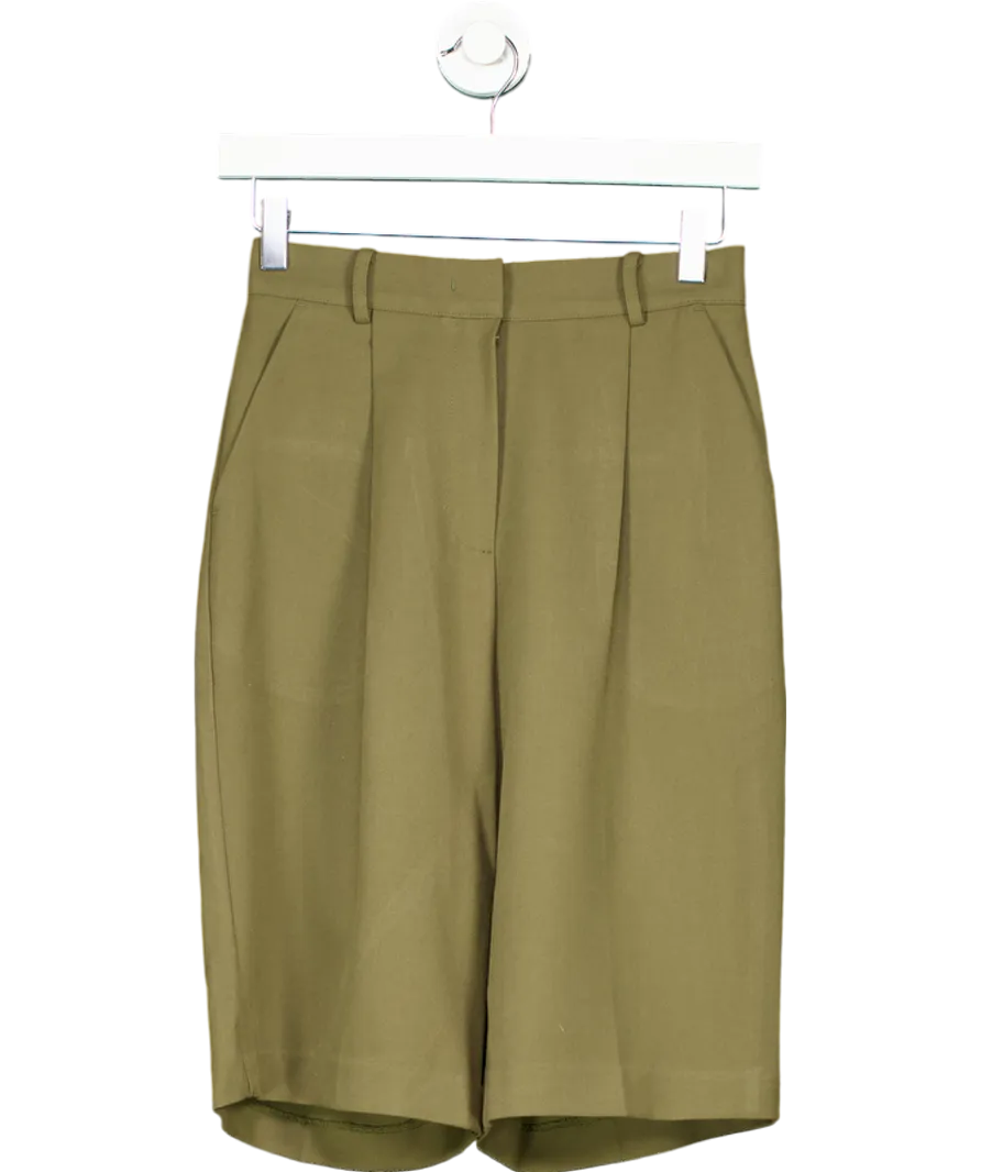 FRANKIE SHOP Green Tailored Shorts UK S