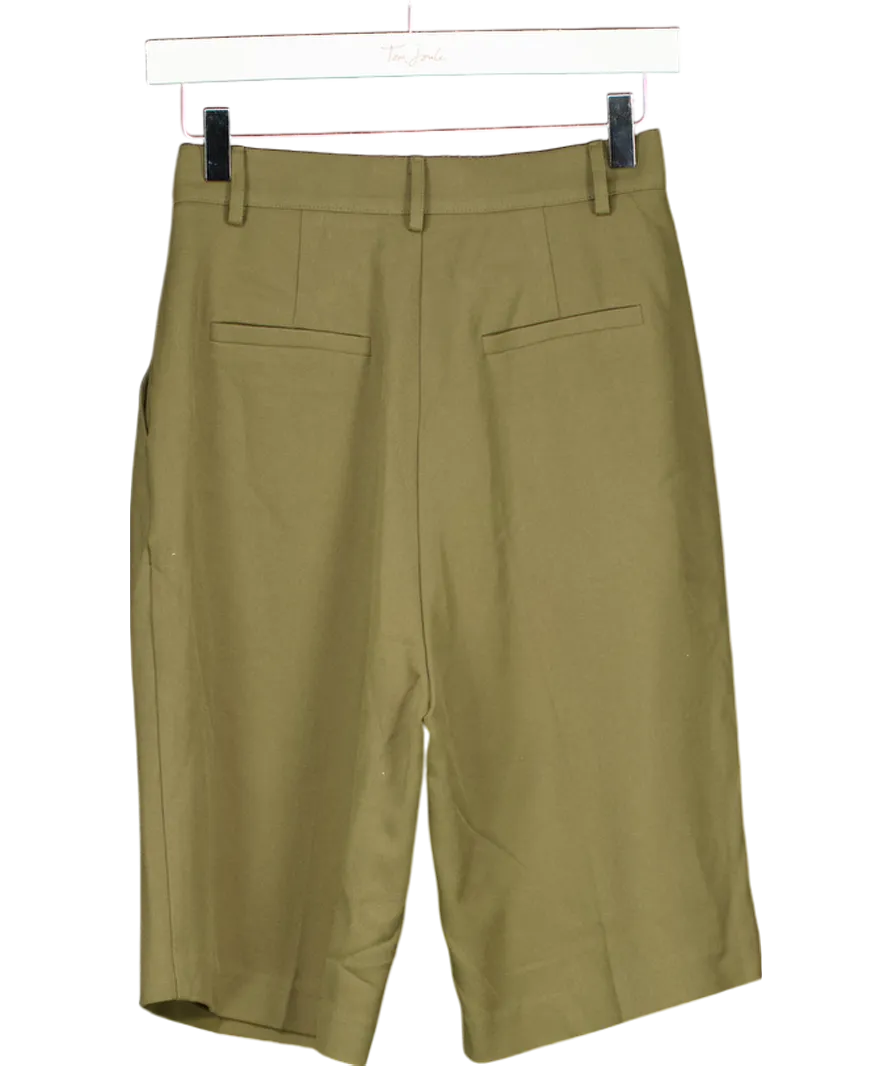 FRANKIE SHOP Green Tailored Shorts UK S