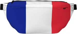 French Flag Stylish Crossbody Waist Pack - Versatile And Compact Travel Pouch For Hands-Free Storage, Black, PBYB-12185A