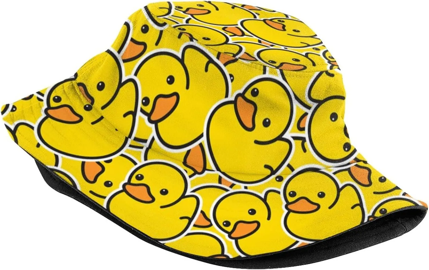 Funny Duck Bucket Hat Fisherman Hat Beach Travel Sun Hat Outdoor Cap for Unisex Men Women