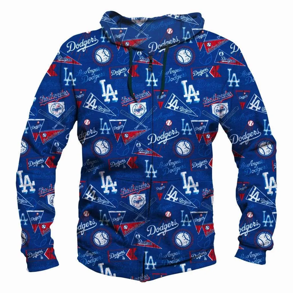 Funny Los Angeles Dodgers Hoodies - Pullover Blue Hoodie