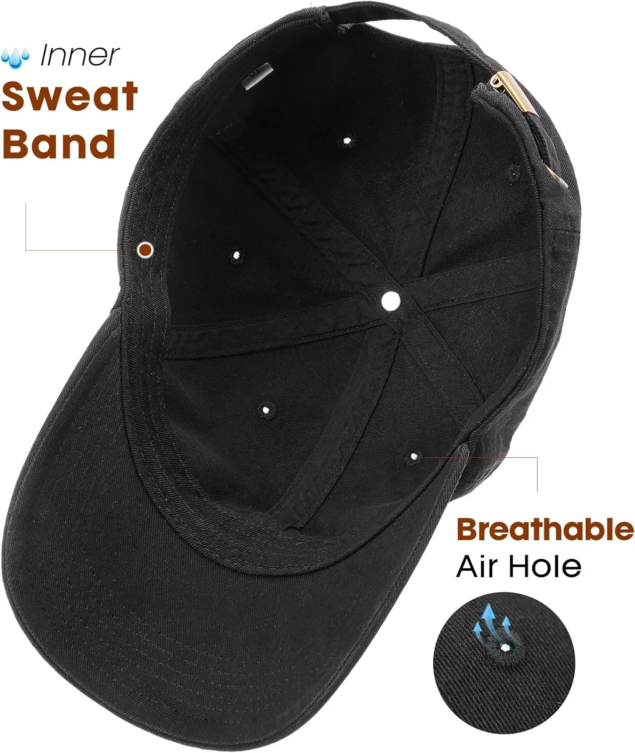 FURTALK Unisex Vintage Washed Unstructured Baseball Cap Washed Cotton Adjustable Dad Hat